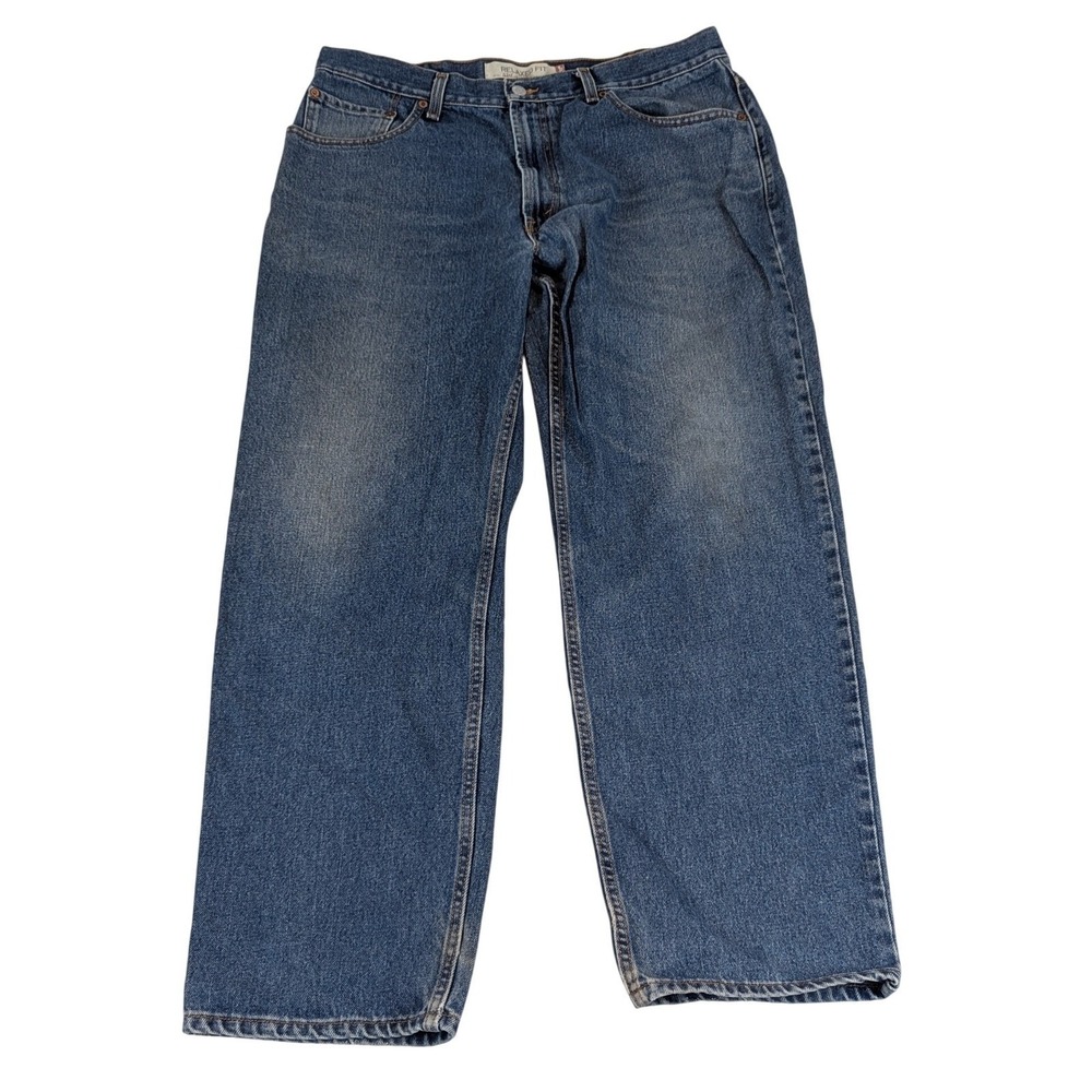 Levis 550 Relaxed Fit Blue Y2K Jeans Mens W38 L32 Denim Casual Pants VTG‎